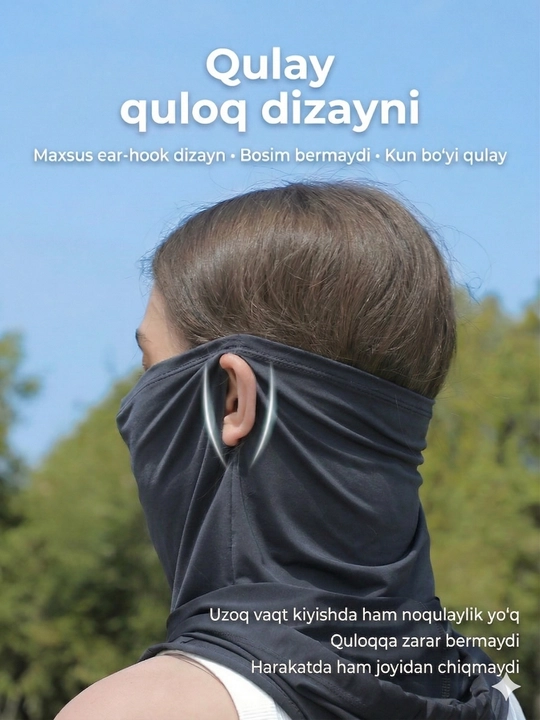 Erkaklar va ayollar uchun quyoshdan himoya qiluvchi kapyushonli niqob sovituvchi balaklava