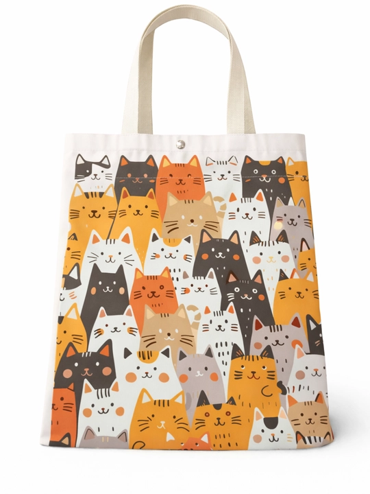 Эко шоппер сумка с современным принтом тканевая tote bag
