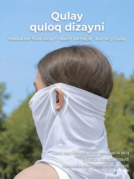 Erkaklar va ayollar uchun quyoshdan himoya qiluvchi kapyushonli niqob sovituvchi balaklava