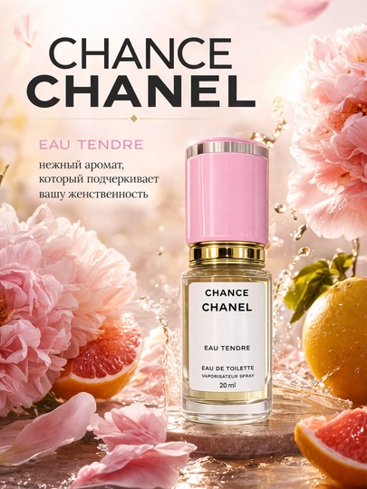 Chanel Chance Eau Tendre туалетная вода для женщин — стойкий нежный парфюм с шлейфом — NPS-1001010721