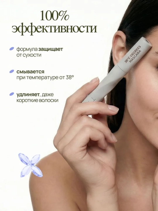 MIXIT Тушь, термотушь влагостойкая удлиняющая черная. Стойкость до 48 часов MAKE UP, 10гр