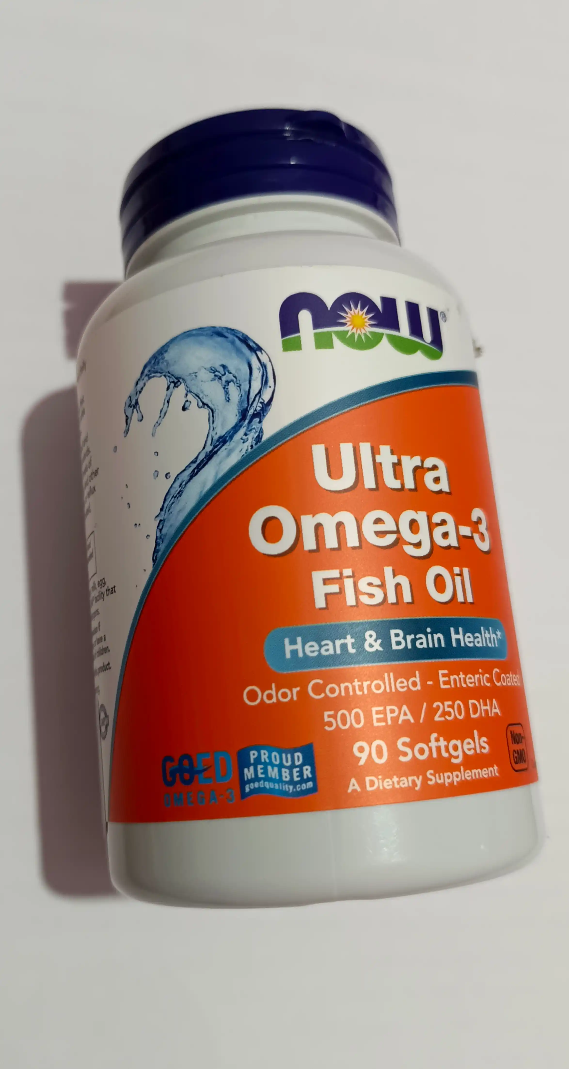 NOW Foods, Ultra Omega-3, baliq yog’i, 90 kapsulalar