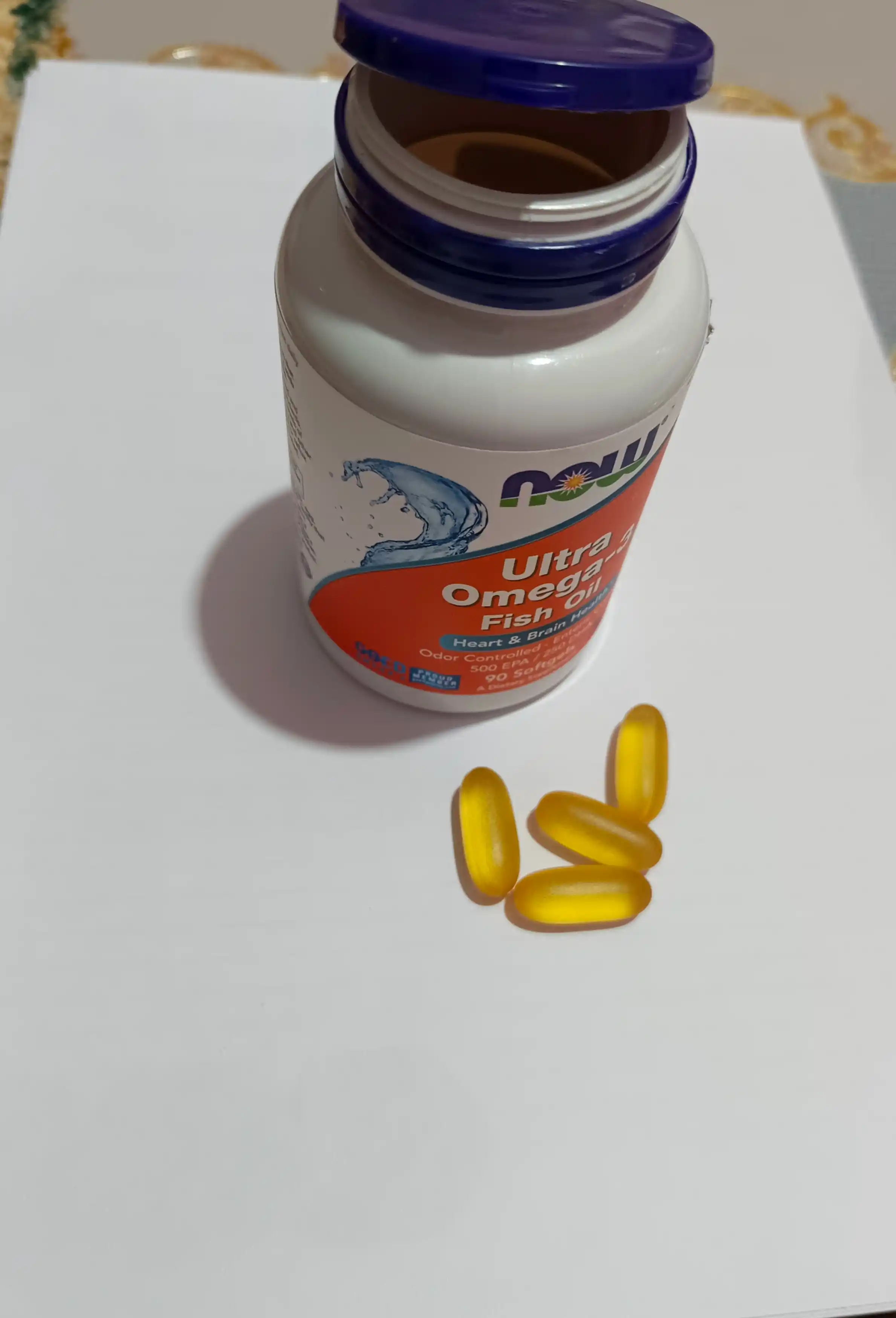 NOW Foods, Ultra Omega-3, baliq yog’i, 90 kapsulalar
