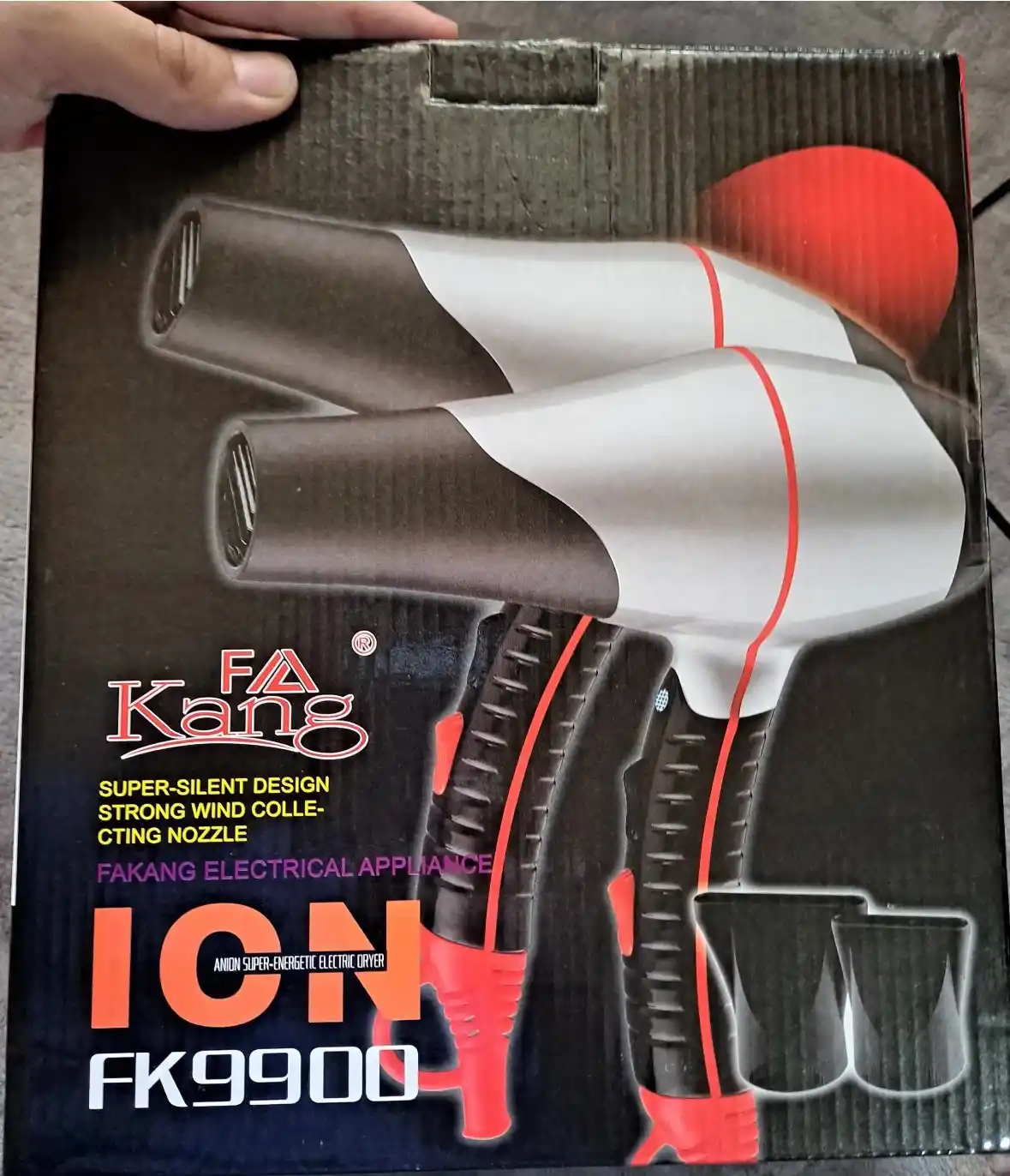 Soch quritish va parvarishlash uchun FaKang ION FK-9900 fen