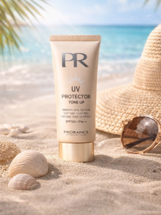 Солнцезащитный крем SPF50 tone up для лица UV защита