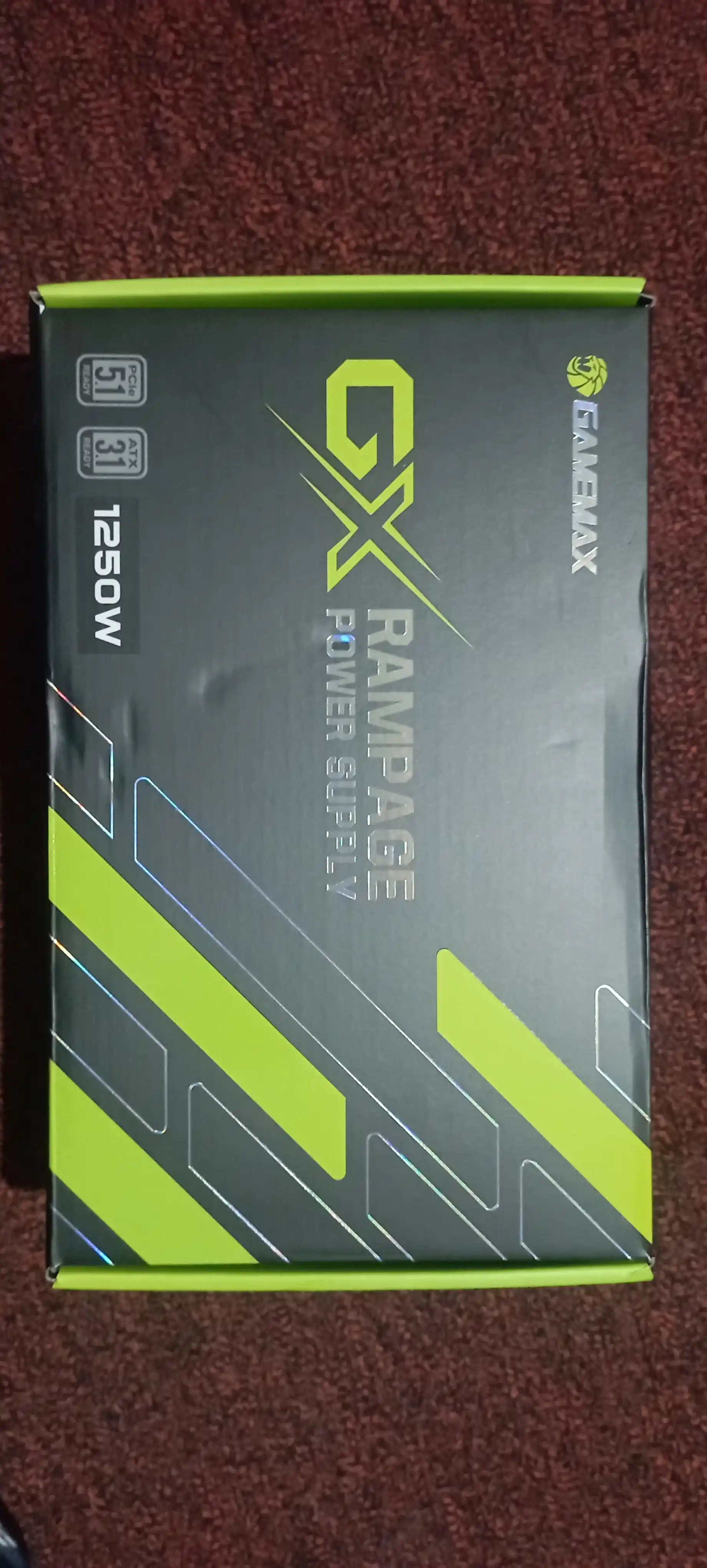 Блок питания GameMax GX-1250 PRO 1250W, 80+ Platinum, ATX 3.1, PCIe 5.1, кабель 12V-2x6