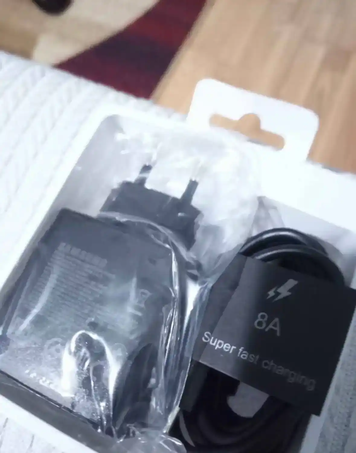 Android uchun 45W Type-C zaryadlovchi qurilma, tezkor zaryad, adapter + 1 m kabel