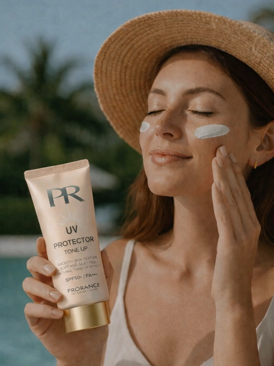 Солнцезащитный крем SPF50 tone up для лица UV защита