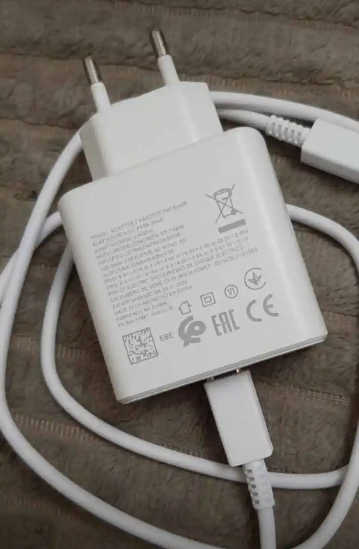 Зарядное устройство 45W Type-C для Android, быстрая зарядка, адаптер + кабель 1 м
