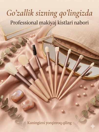 Кисточки для макияжа – набор кисточек 8 штук — SHONASH-KIST8