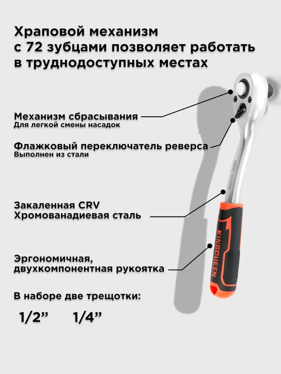Набор ключей инструментов, для дома и автомобиля KINGQUEEN, 37, 41 шт