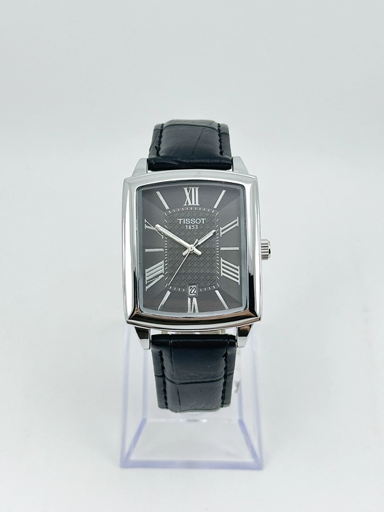 Мужские наручные часы Tissot, классический дизайн, кожаный ремешок, в подарочной коробке