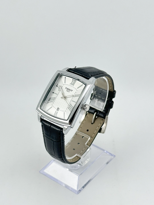 Мужские наручные часы Tissot, классический дизайн, кожаный ремешок, в подарочной коробке