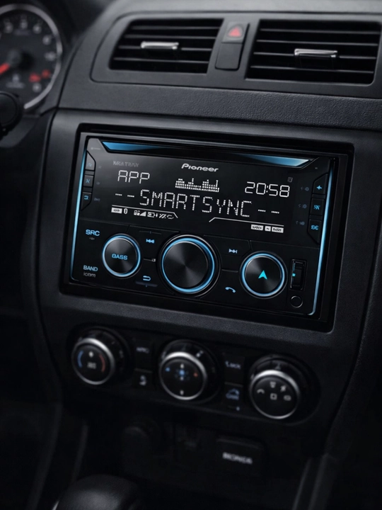 Автомагнитола Pioneer FH-S725BT, 2DIN магнитола для автомобиля, Bluetooth AUX USB CD