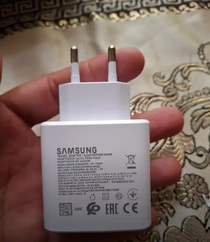 Android uchun 45W Type-C zaryadlovchi qurilma, tezkor zaryad, adapter + 1 m kabel