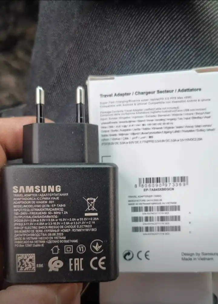 Зарядное устройство 45W Type-C для Android, быстрая зарядка, адаптер + кабель 1 м