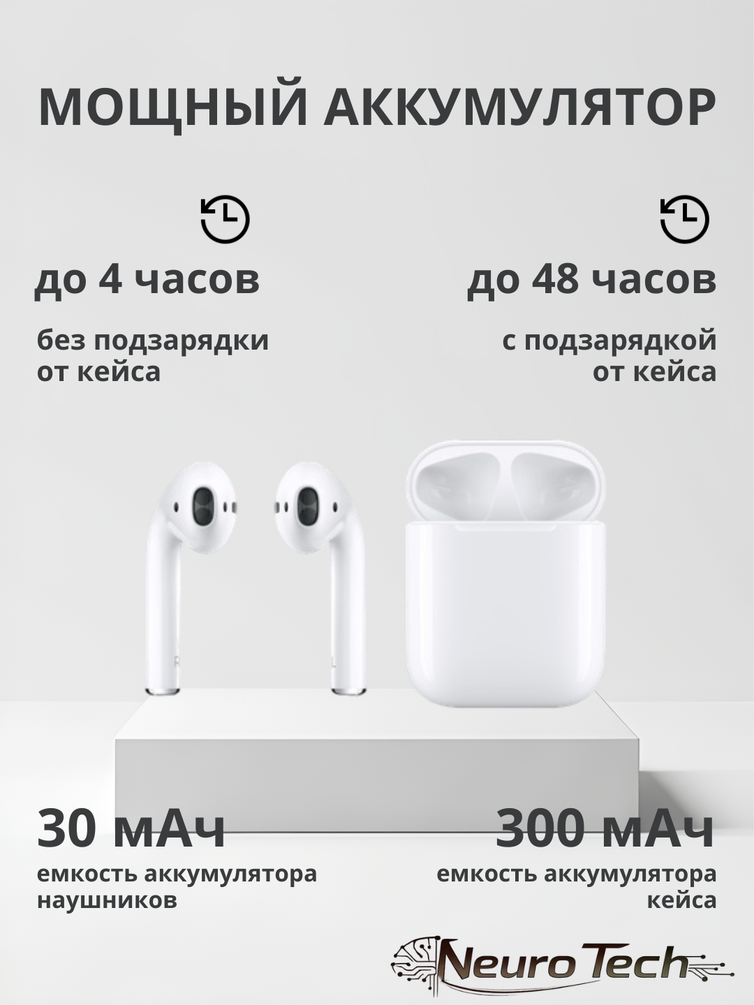 Simsiz quloqchinlari Inkax T02 -  iPhone va Android uchun