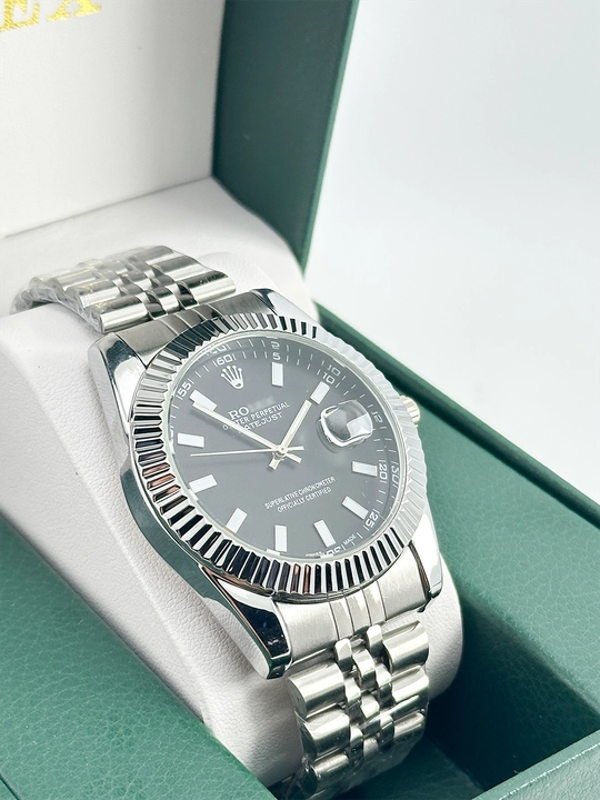 Erkaklar qol soati Datejust, metall remeshog, sovg’a qutisi va paketi bilan