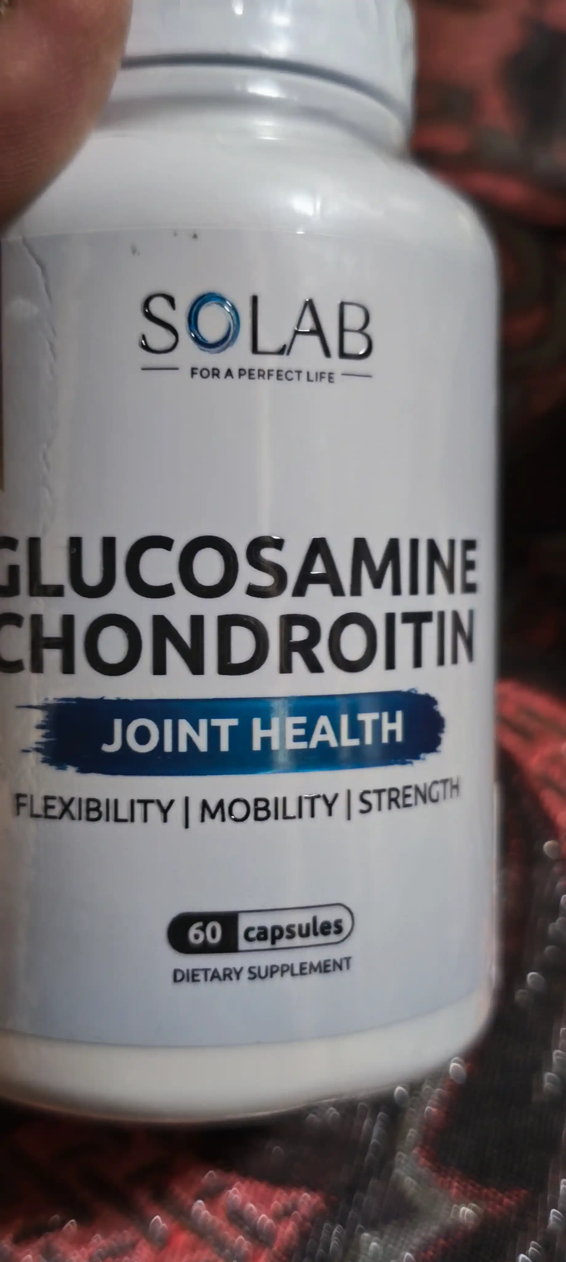 Glyukozamin Xondroitin, SOLAB, 60 kapsula