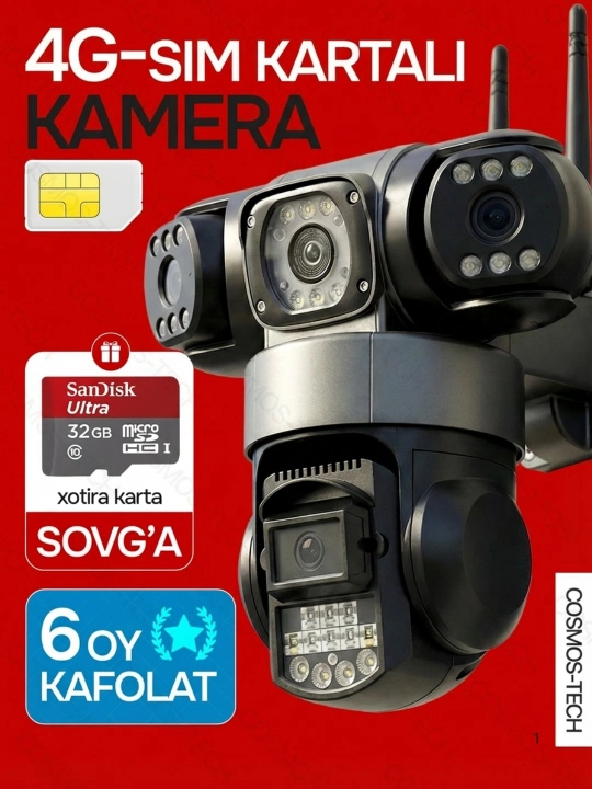 Smart Wi-Fi kamera, Full HD tashqi kamera router