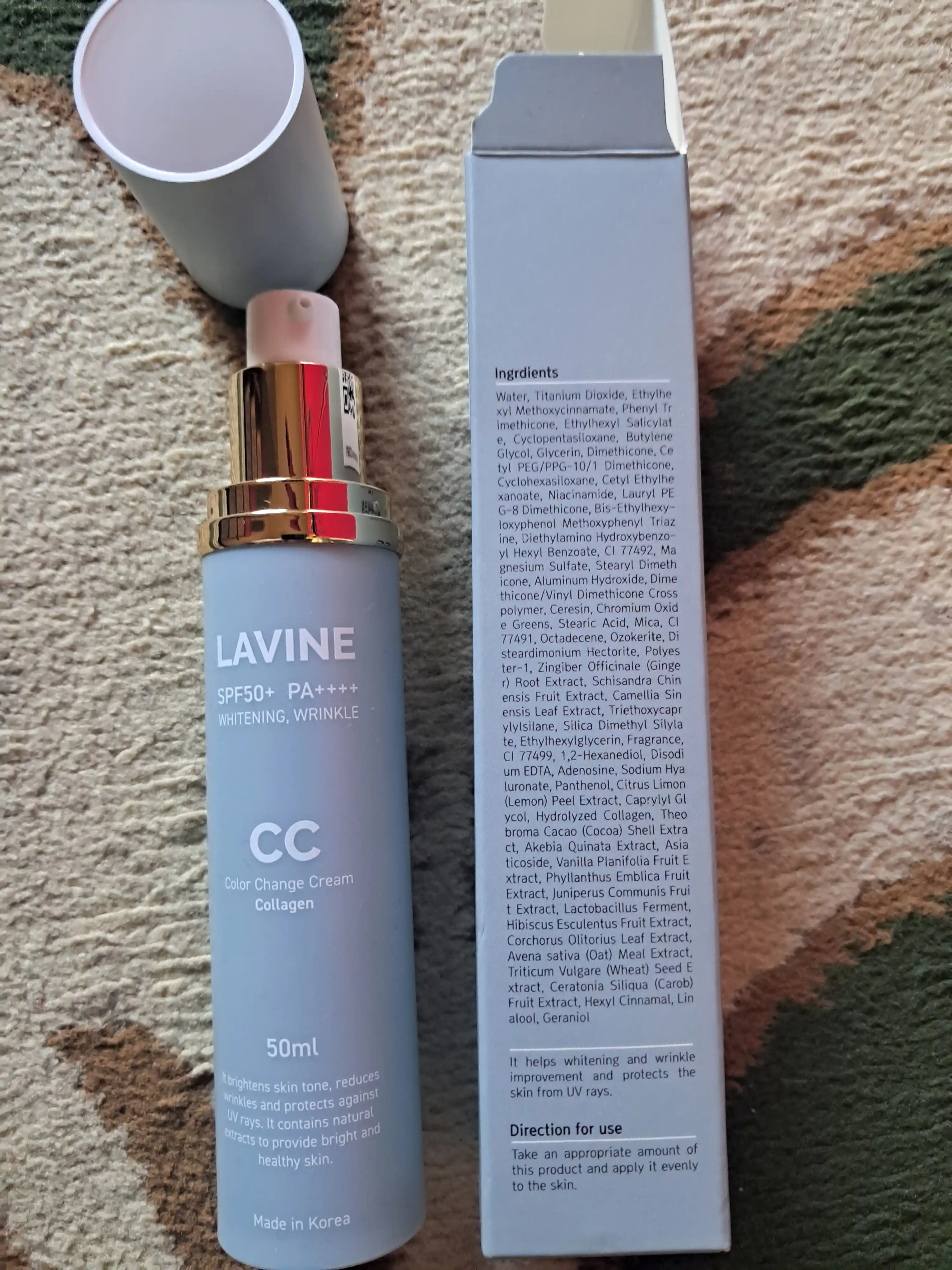 CC крем для лица, 50 мл, SPF 50+, PA++++