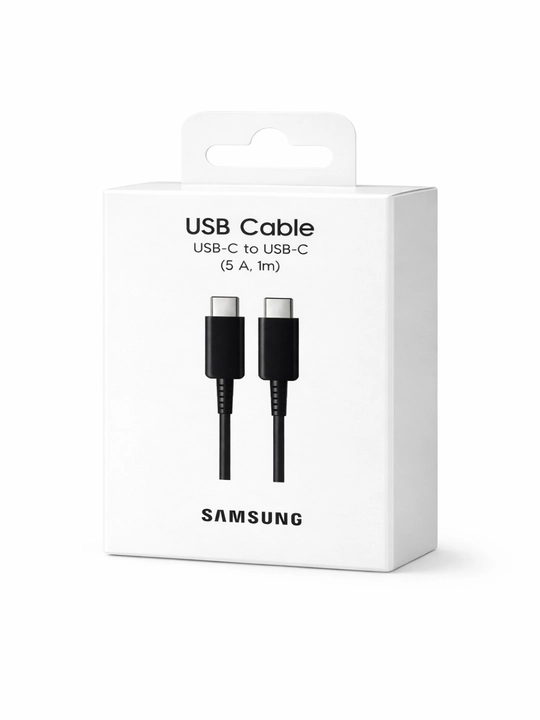 Кабель (ОРГ) Samsung USB-C (Type-C) - USB-C (Type-C) (5A, 1m)