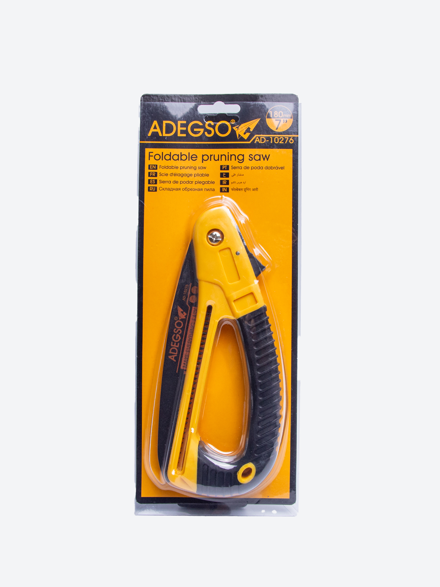 ADEGSO yig‘ma bog‘ arrasi - 180 mm, ergonomik dastali, korroziyaga chidamli