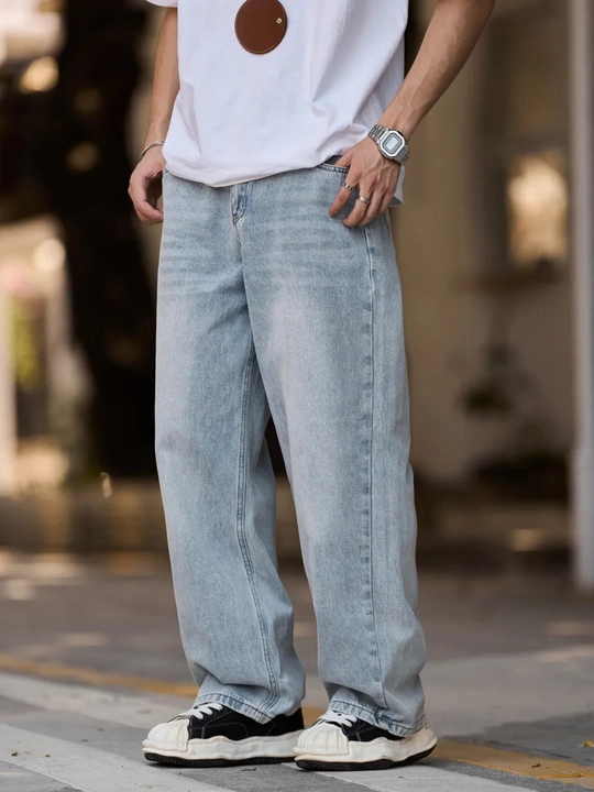 Baggi jins keng shimlar erkaklar uchun Y2K,jinsi oversize shim erkaklar uchun