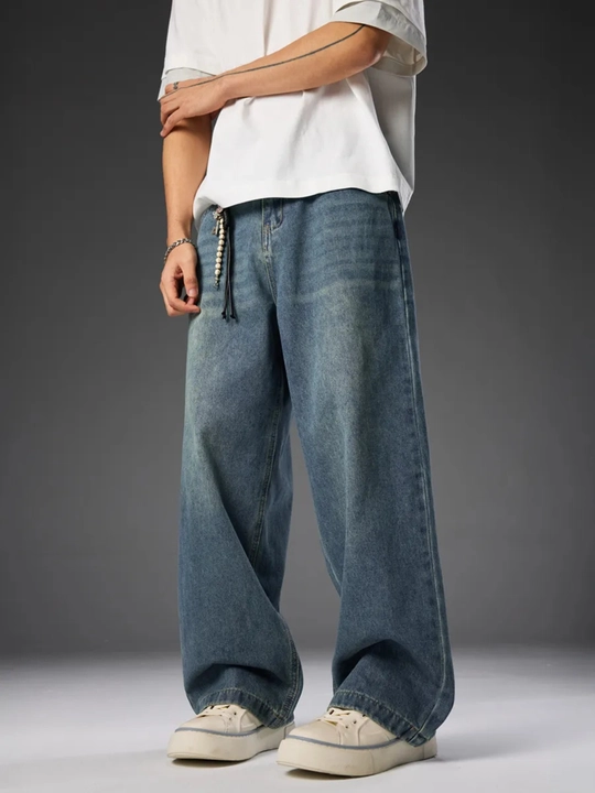 Baggi jins keng shimlar erkaklar uchun Y2K,jinsi oversize shim erkaklar uchun