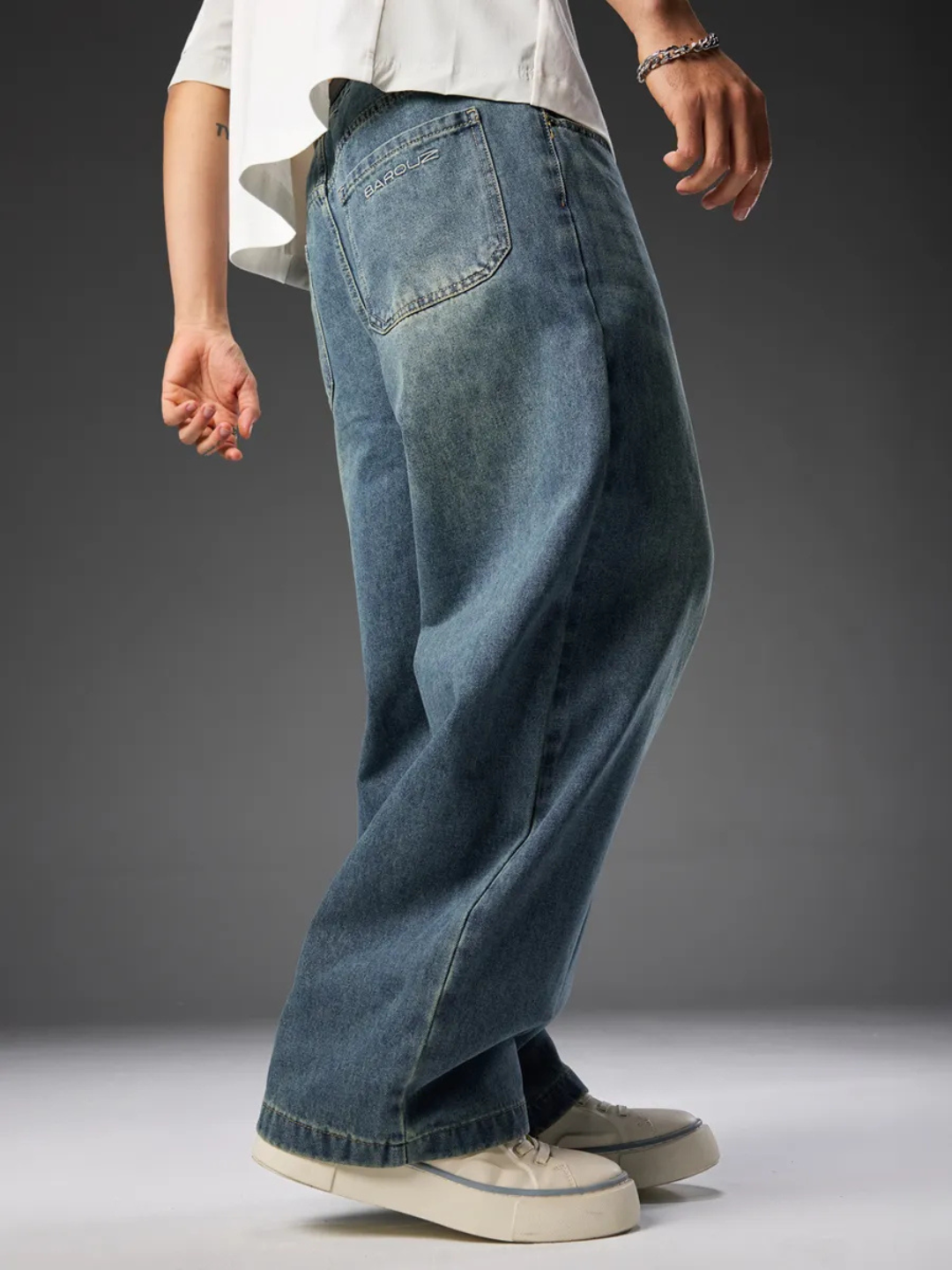 Baggi jins keng shimlar erkaklar uchun Y2K,jinsi oversize shim erkaklar uchun