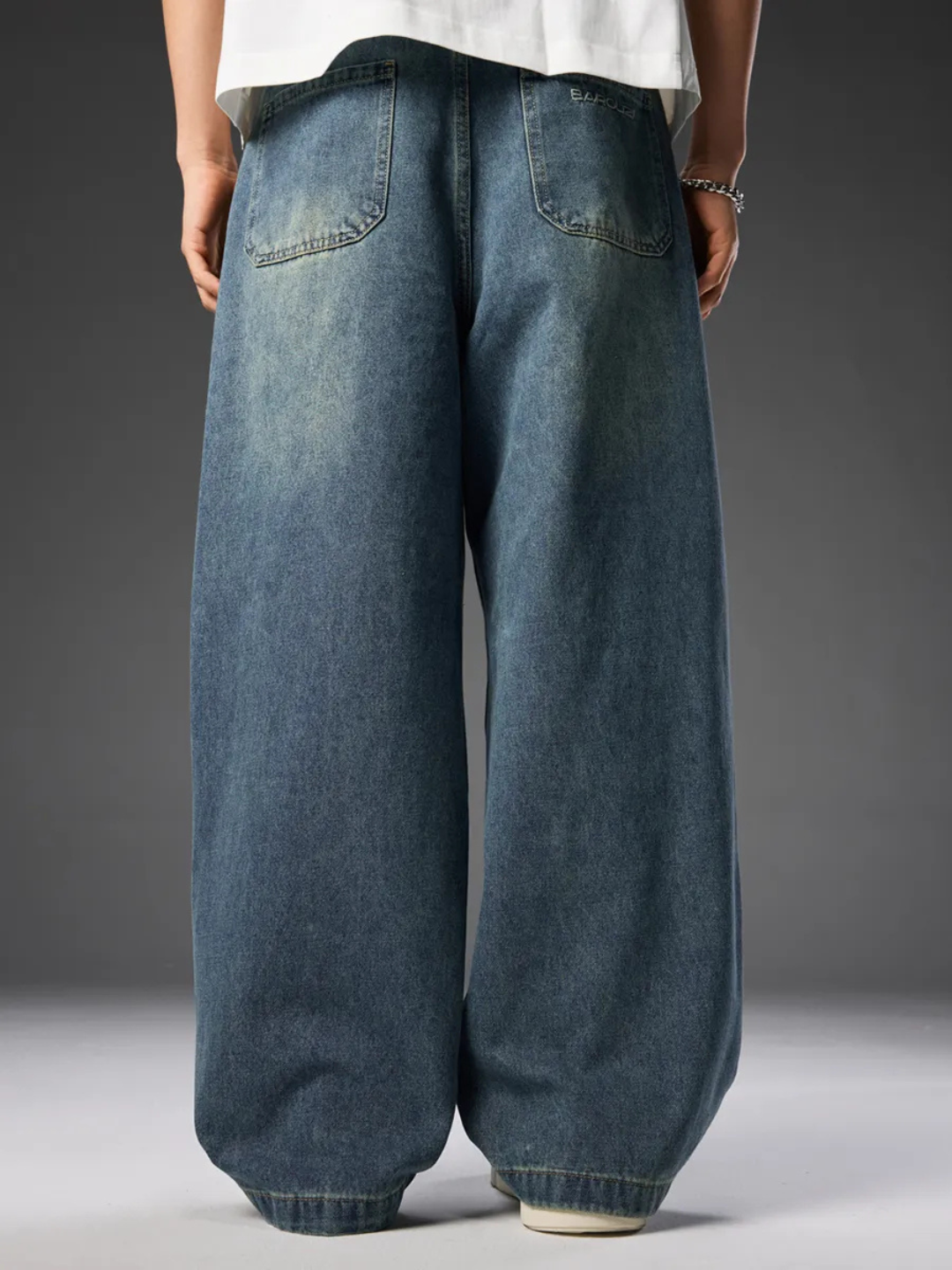 Baggi jins keng shimlar erkaklar uchun Y2K,jinsi oversize shim erkaklar uchun
