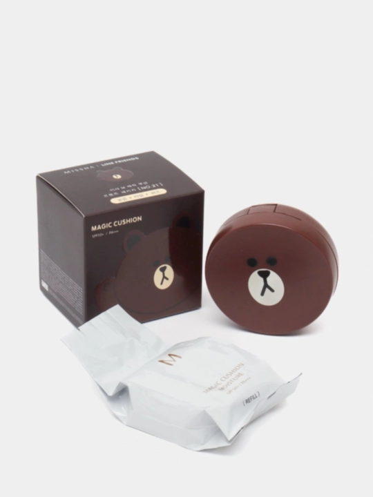 Cushion Moisture SPF 50 upa-elik tonal kremi, zaxira refili bilan BB kremi, 15 g