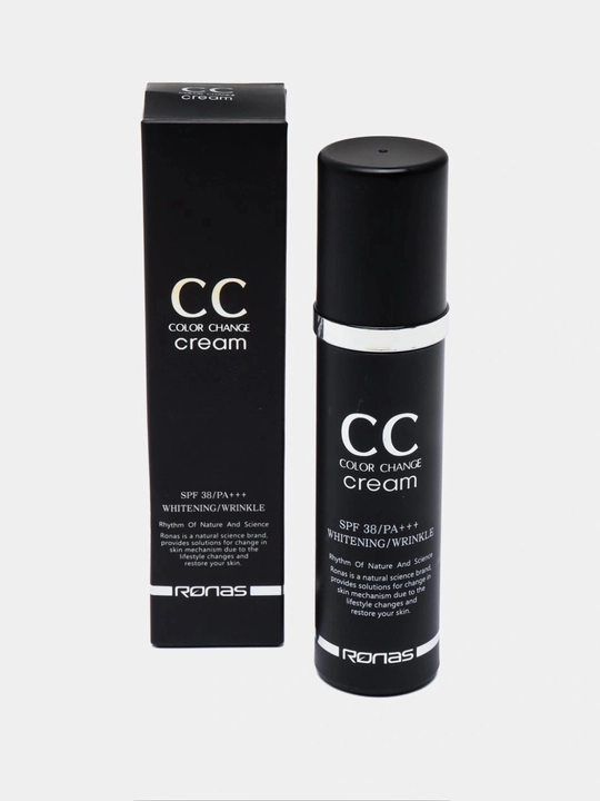 CC-крем Ronas Color Change, SPF 38/PA+++, тональная основа и увлажнение, 50 мл