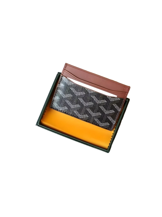 Картхолдер Goyard для банковских карт тонкий, компактный кошелёк для карт и визиток