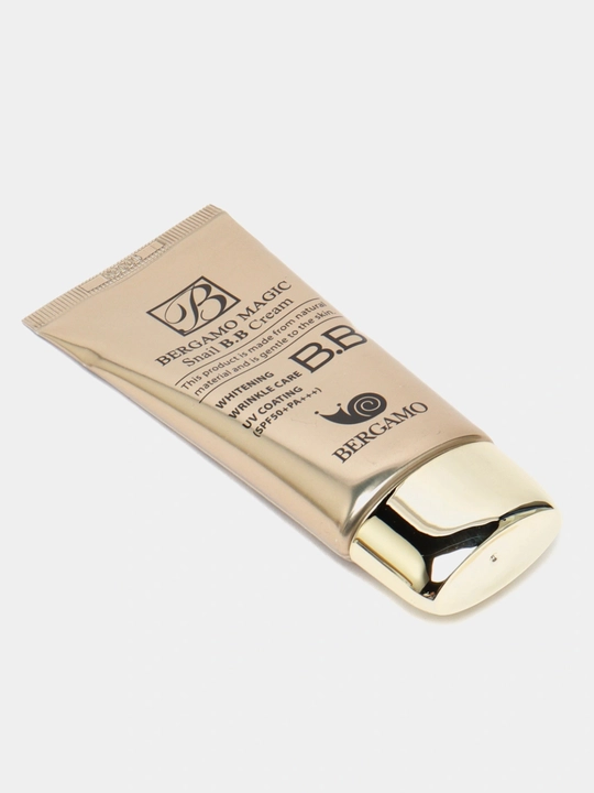 BB-krem Bergamo Magic Snail shilliq qurt mutsini bilan, SPF 50+, tonal asos, 50 ml