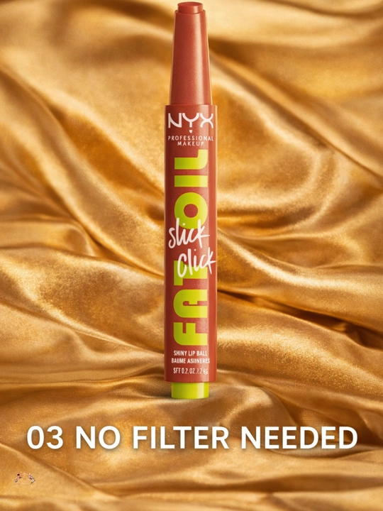 NYX Fat Oil Slick Click lab balzami, rang beruvchi va yaltiroq gloss effekt, namlovchi