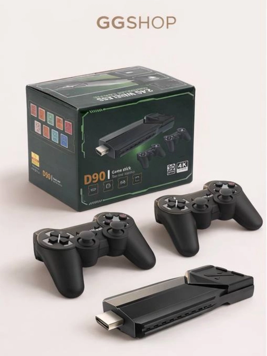O‘yin pristavkasi 4K D90, Lite 64/128GB, Y6 Game Stick 20000 o‘yin 2 joystick