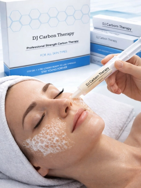 Карбокситерапия DJ Carborn Therapy — набор масок для лица, карбоновый гель + маска