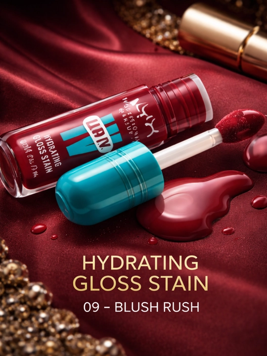 NYX Lip I.V Gloss Stain, стойкий тинт и увлажняющий блеск для губ, не липкий