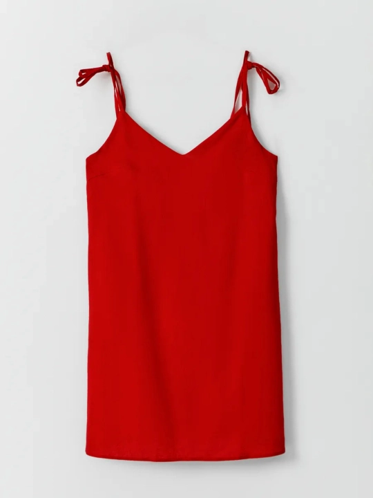 Tasmali yozgi zig'ir sundress
