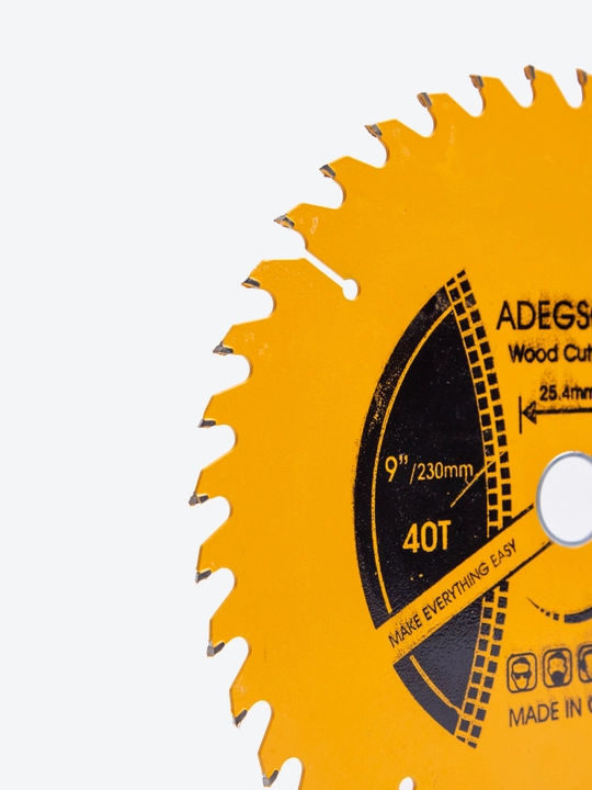 ADEGSO TCT disk arra – 230 mm (9"), 40 tishli, yog‘och uchun