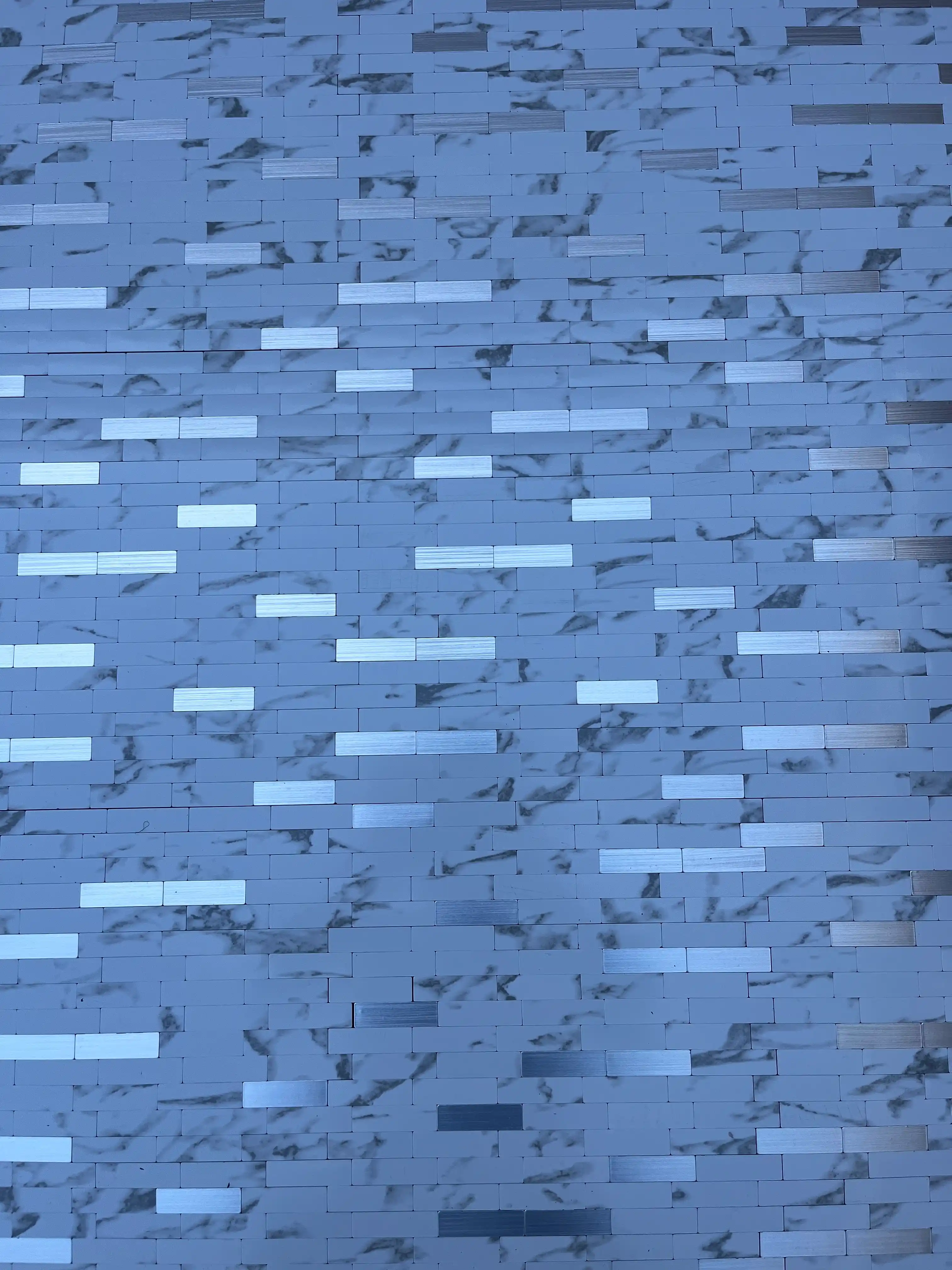 Devor uchun o‘zi yopishadigan mozaikali qattiq pvx panel 30.3 × 27.5 sm, bezakli 3D panel
