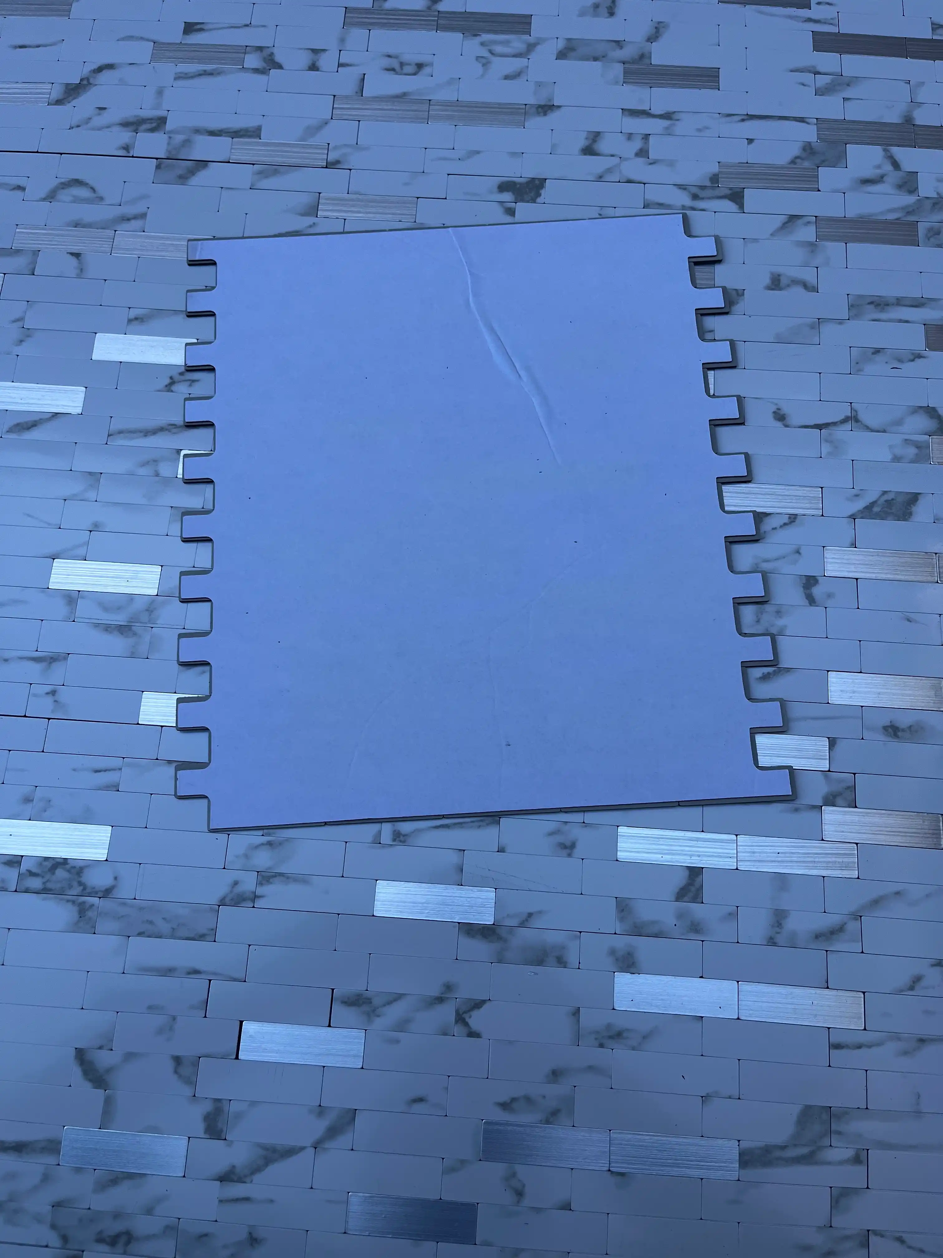Devor uchun o‘zi yopishadigan mozaikali qattiq pvx panel 30.3 × 27.5 sm, bezakli 3D panel