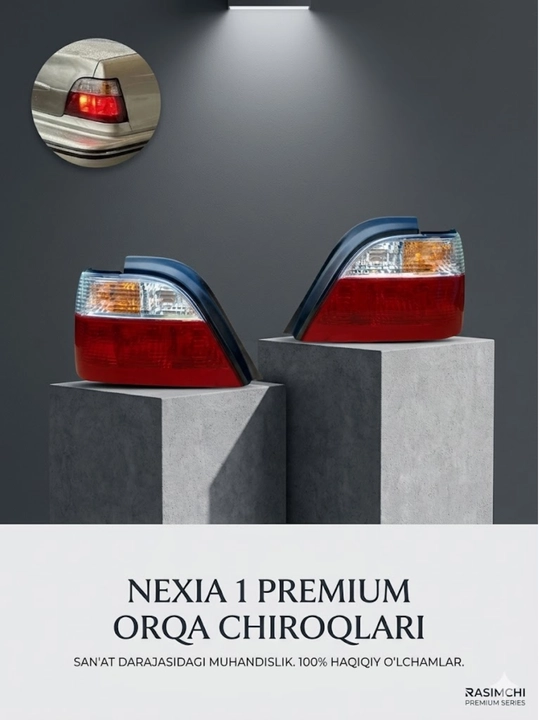 Комплект задних стоп-фонарей для Nexia 1, красные, качественная оптика, Daewoo Nexia