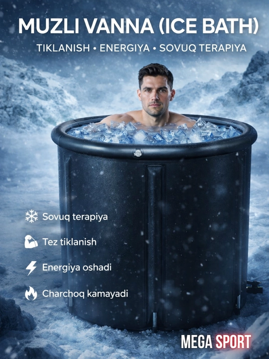 Muzli vanna – sovuq terapiya uchun professional basseyn, tiklanish va energiya uchun - 