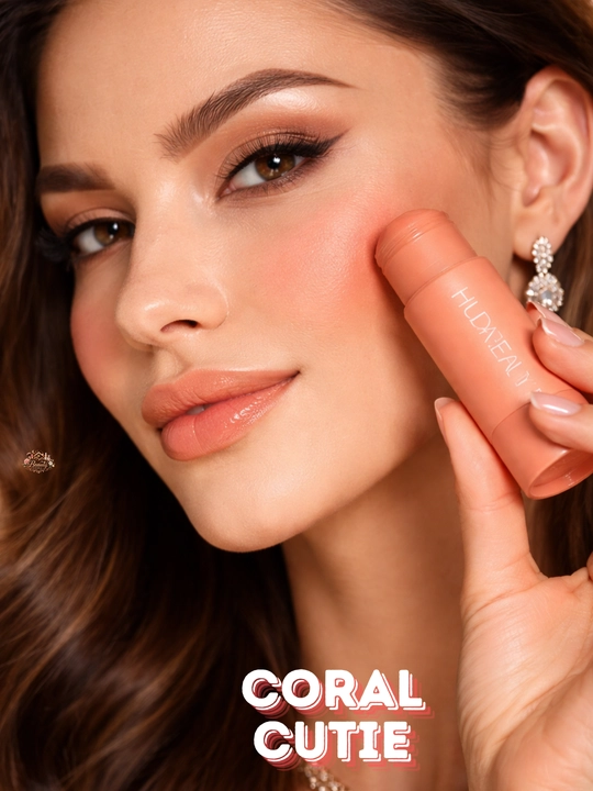 Huda Beauty Blush Stick 2v1, har kunlik kremli lab va yuz bo‘yog‘i