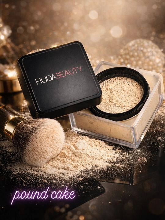 Huda Beauty Easy Bake Loose Powder,yuz uchun, uzoq turadigan, yog‘li teri uchun mat effekt