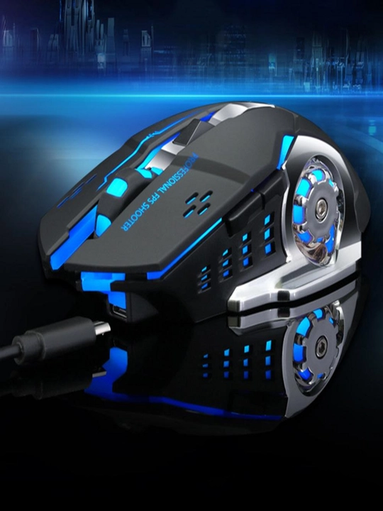 Беспроводная компьютерная мышь, с RGB-подсветкой - 