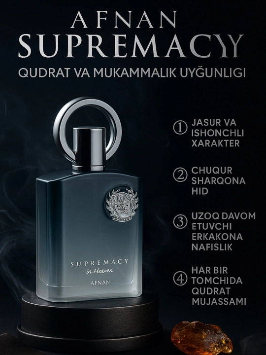 Afnan Supermacy silver erkaklar atiri 100 ml
