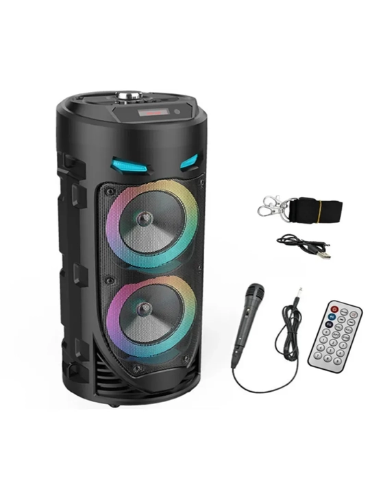 RGB LED Simsiz Karaoke Kolonka 4239 4270 4303 – Kuchli ovoz va Bluetooth ulanish